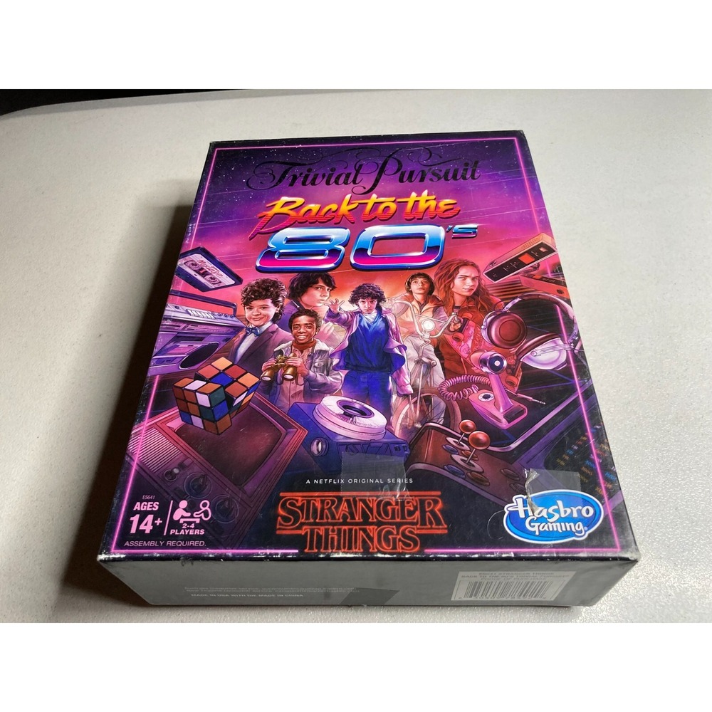 Trivial Pursuit Back to 80s Stranger Things Edition Board Game Open Box Hasbro